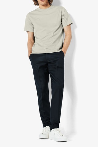 T-shirt regular em algodão biológico - Cinzento-claro