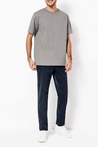 T-shirt regular - Cinzento-escuro