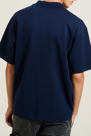 Camiseta relaxed - Azul oscuro