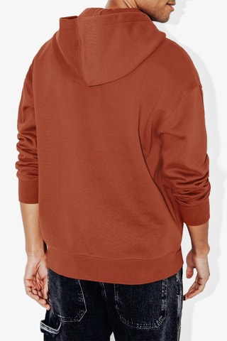 Sudadera con capucha - Rojo teja