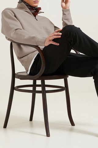 Sudadera de algodón orgánico - Beige