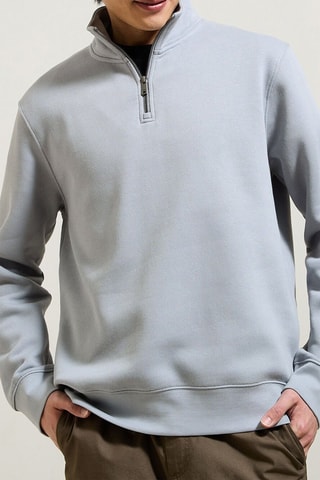 Sweat em algodão biológico - Cinzento