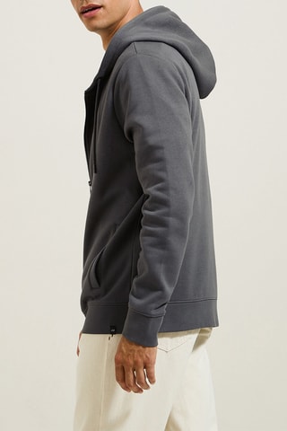 Sudadera de algodón orgánico con capucha - Verde