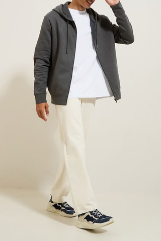 Sudadera de algodón orgánico con capucha - Verde