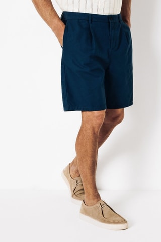 Bermudas regular - Azul-pato
