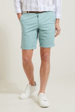 Bermudas de algodón orgánico - Celeste