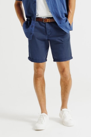 Bermudas de algodón orgánico - Azul marino