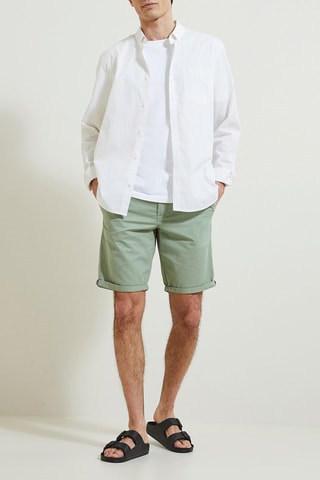 Bermudas chino - Verde-claro