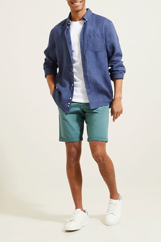 Bermudas estilo chino - Azul