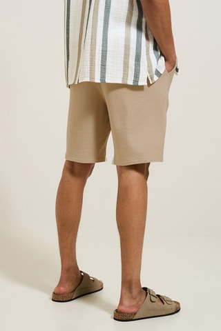 Bermudas em moletão - Bege