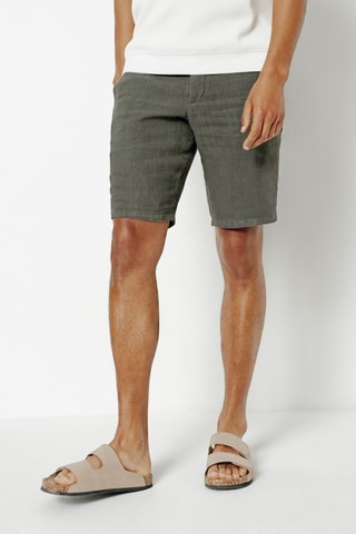 Bermudas de lino - Gris oscuro