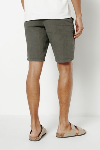 Bermudas de lino - Gris oscuro