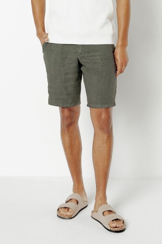 Bermudas de lino - Gris oscuro