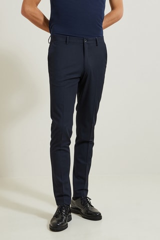 Pantalon de costume slim - Bleu