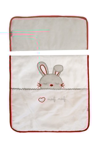 Culla e biancheria da letto Rabbit - Dalla nascita - 5 pezzi - Grigio