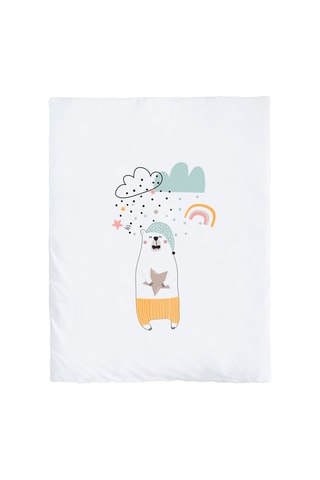 Culla fianco letto e biancheria da letto Nordic Bear - Dalla nascita - 4 pezzi - Bianco