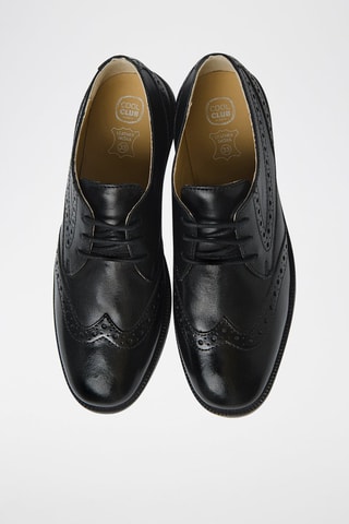 Derbies em couro Preto