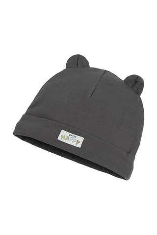 2 gorros com orelhas - Branco e antracite
