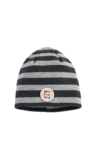 Gorro - Cinzento-claro mesclado e preto
