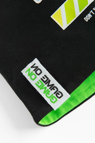 Gorro reversível - Preto e verde