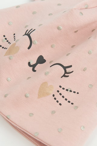 Gorro com orelhas - Rosa-maquilhagem