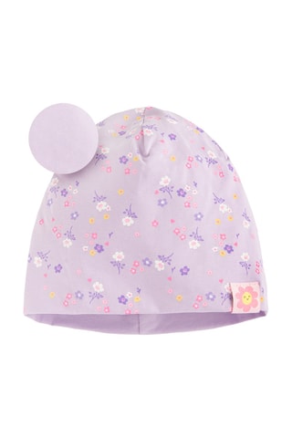 Gorro reversível - Malva