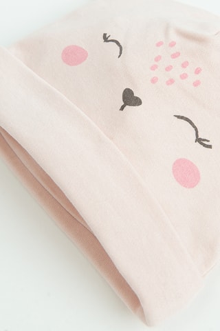 Gorro com orelhas - Rosa-maquilhagem