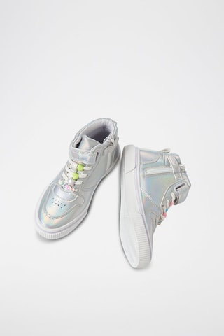 Sapatilhas subidas Prateado