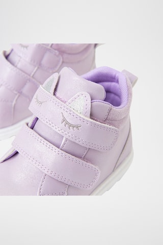 Botins em couro - Malva