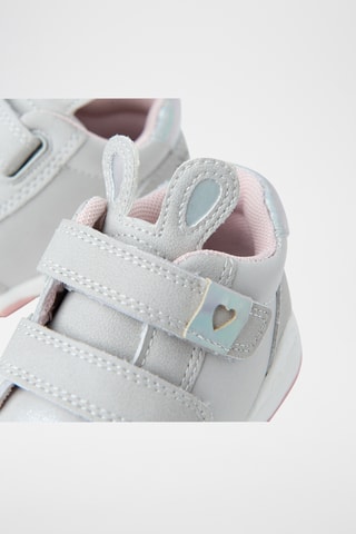 Sapatilhas com orelhas - Cinzento-claro