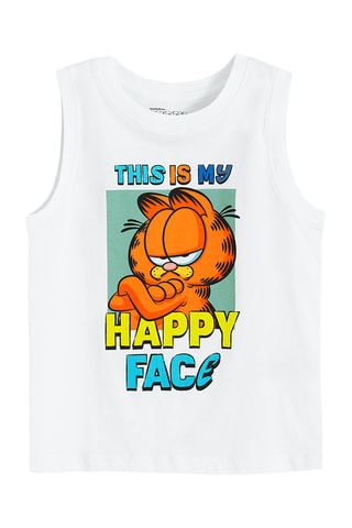 Camisola de alças Garfield - Branco