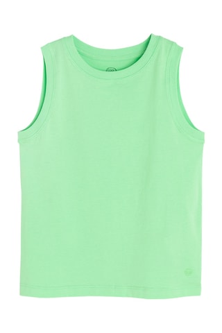 Camisola de alças - Verde-claro