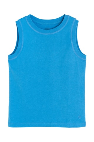 Camisola de alças - Azul-pato