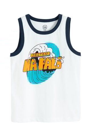 Camisola de alças - Branco