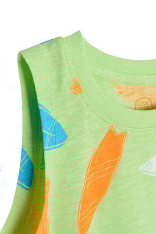 Camisola de alças Verde e laranja