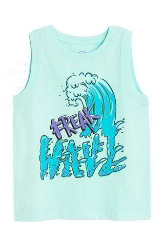 Camisola de alças - Azul-claro