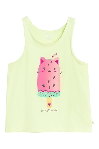 Camisola de alças - Amarelo