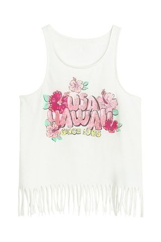 Camisola de alças - Branco