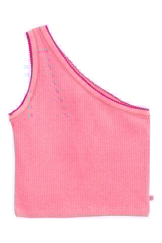 Camisola de alças assimétrica - Rosa