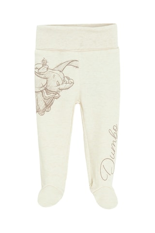2 calças Dumbo Disney - Branco e cru