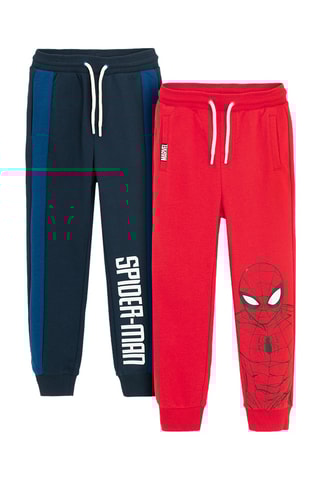 2 calças de treino Homem-Aranha Os Vingadores Marvel - Vermelho e azul-marinho