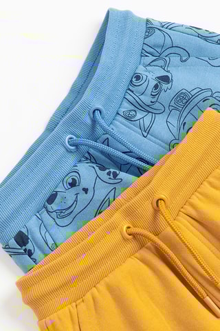 2 calças de treino Patrulha Pata - Amarelo e azul-celeste