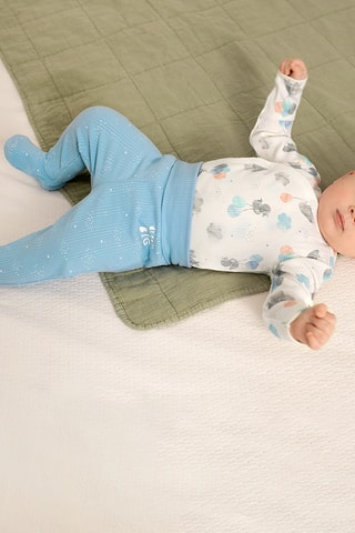 2 calças - Branco e azul-claro