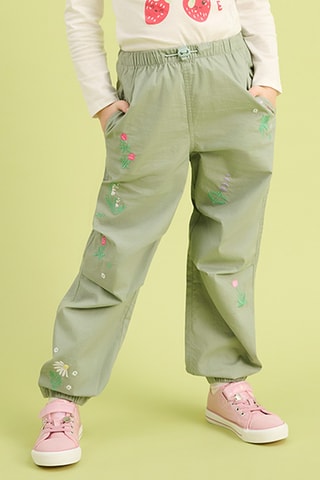 Calças de treino -  Verde-água