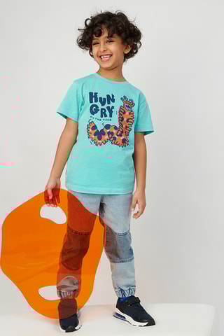 Calças de ganga - Azul-celeste