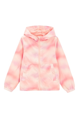 Casaco com capuz tie and dye - Rosa