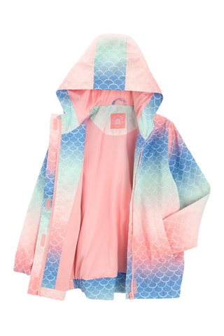 Casaco com capuz tie and dye - Rosa-claro