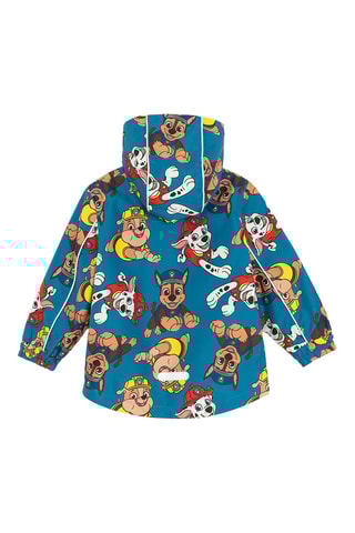 Corta-vento com capuz Patrulha Pata - Azul-petróleo