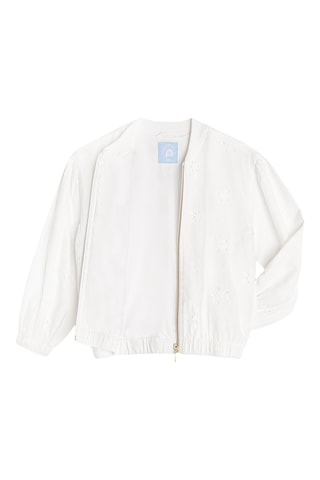 Casaco em bordado inglês - Branco