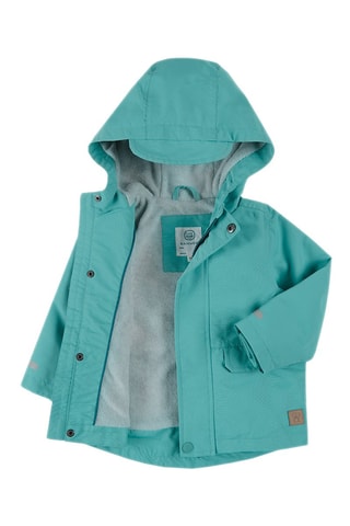 Impermeável com capuz - Azul-marinho